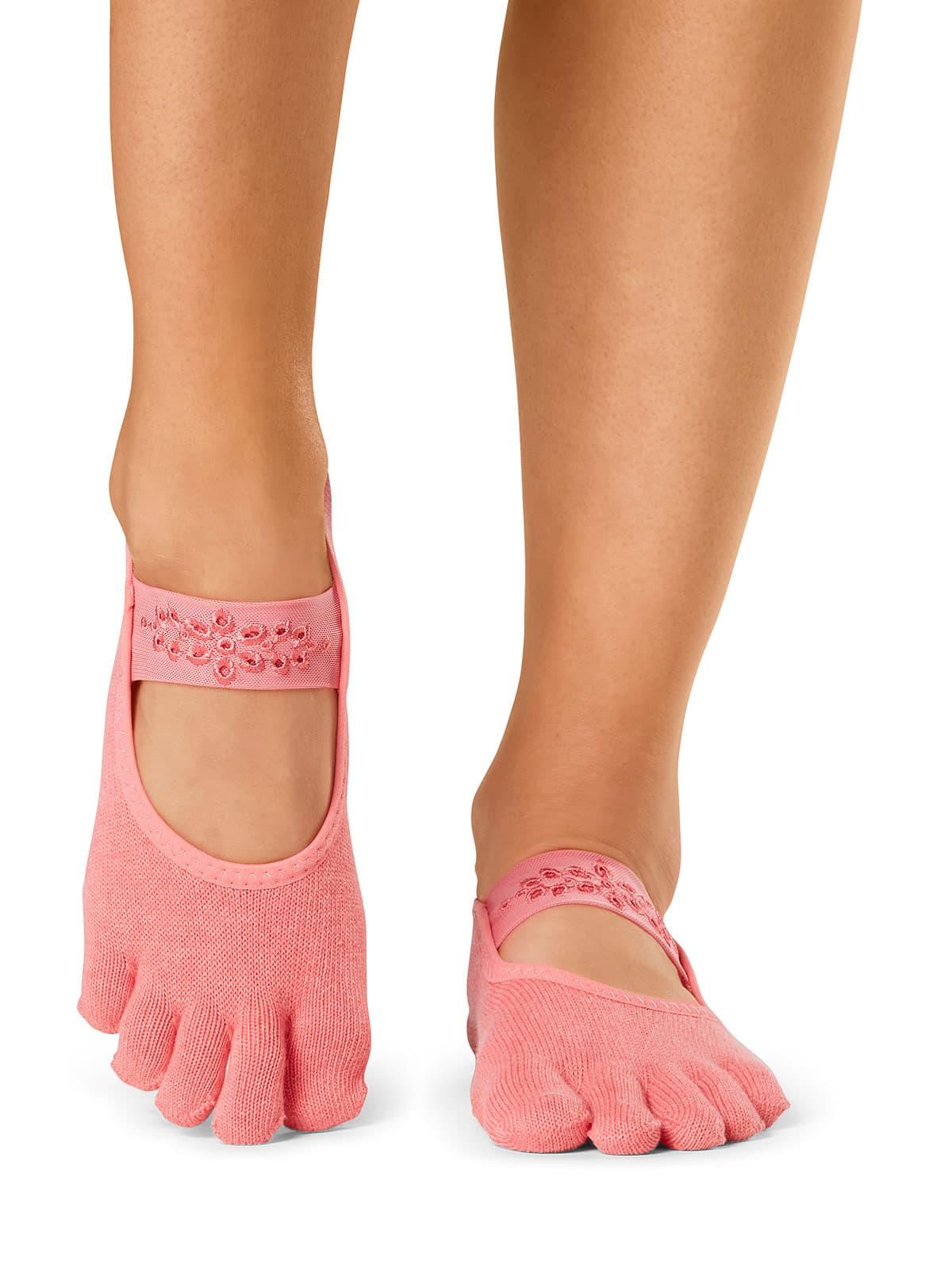 TOESOX Full Toe Mia Grip Socks Summer Sunset Çorap