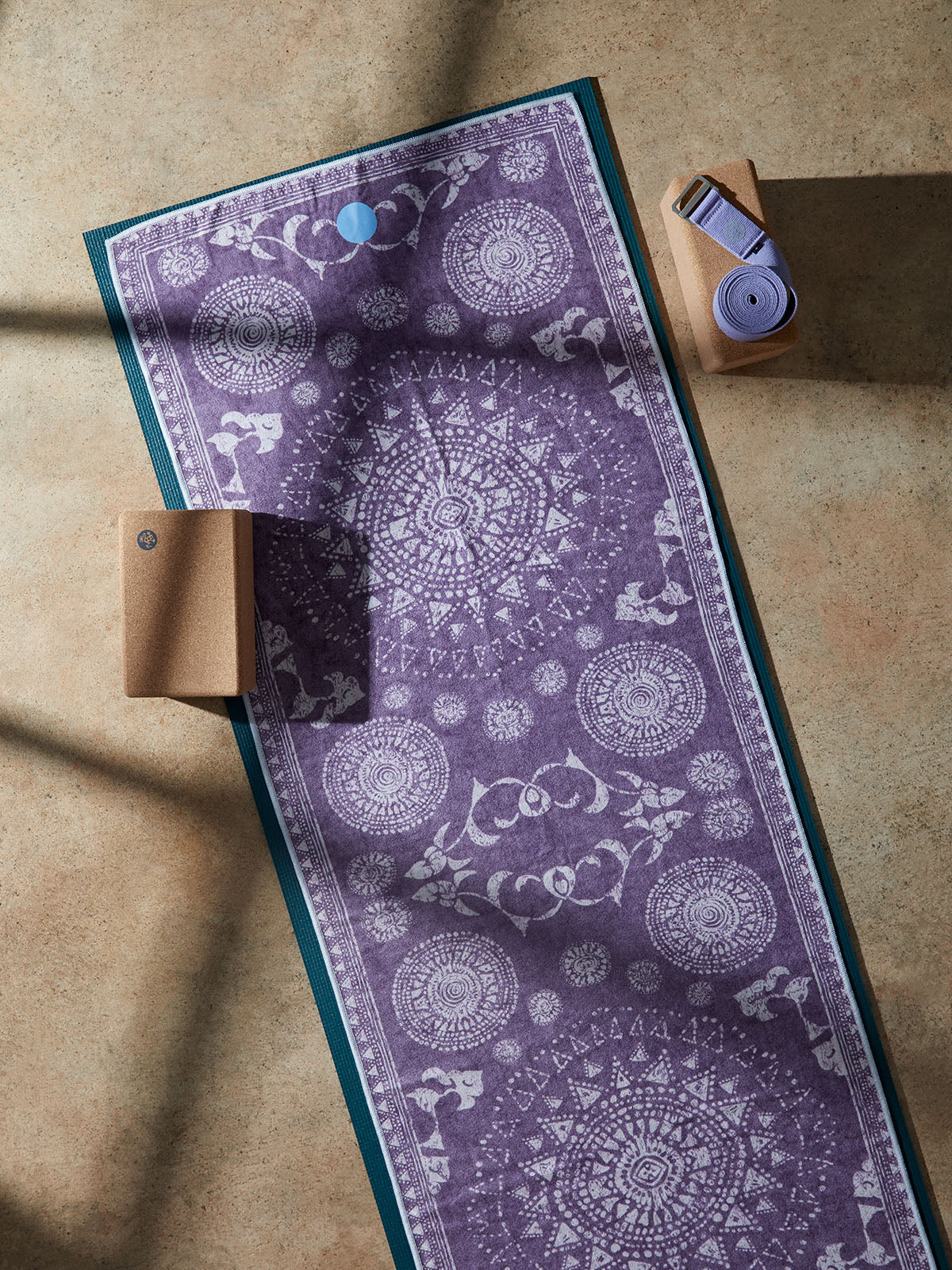 Manduka Yogitoes® Geija Purple Yoga Mat Havlusu 262071420 5
