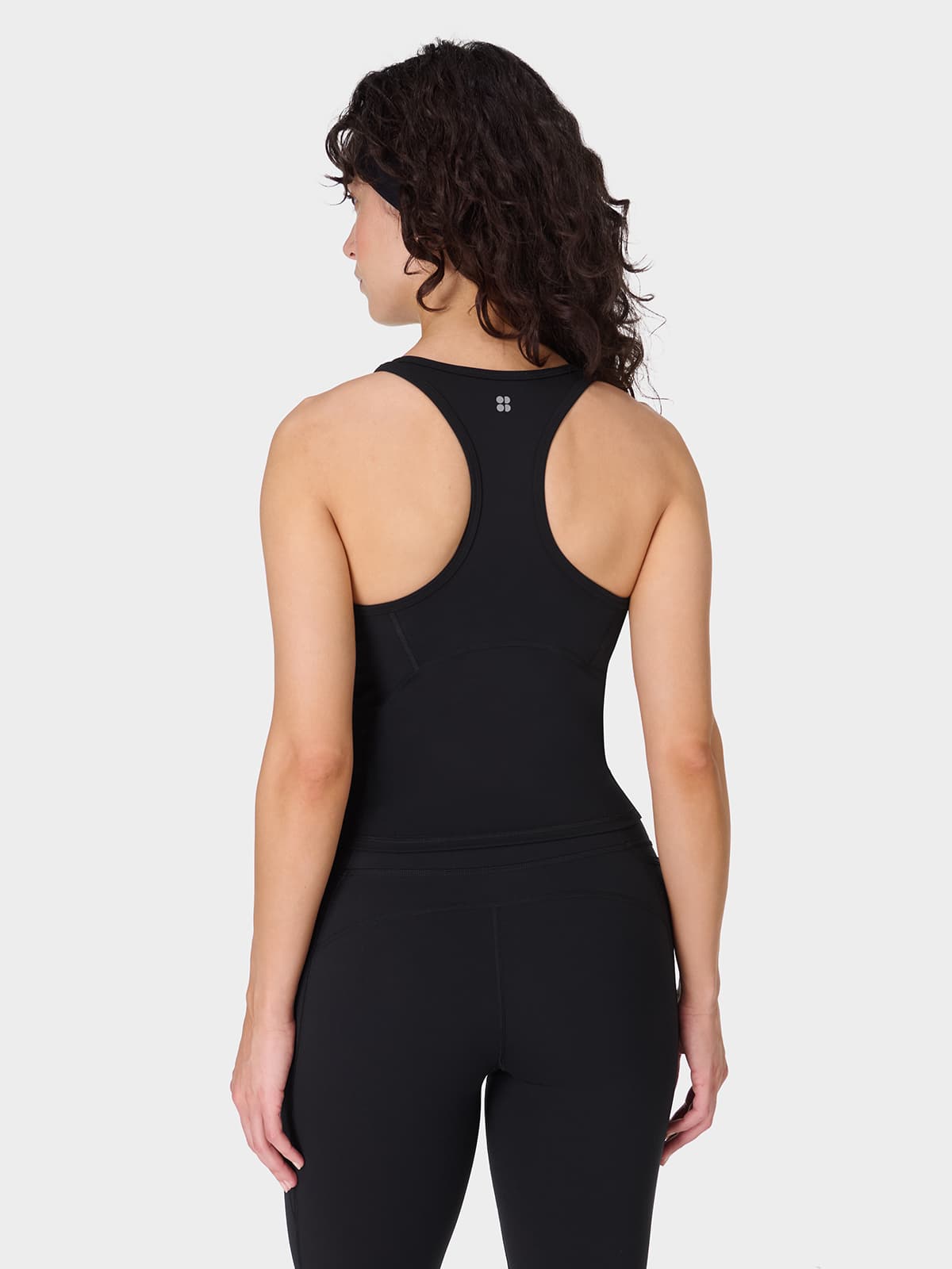 SWEATY BETTY Power Medium Impact Crop Gym Tank Spor Atlet