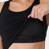 SWEATY BETTY Power Medium Impact Crop Gym Tank Spor Atlet