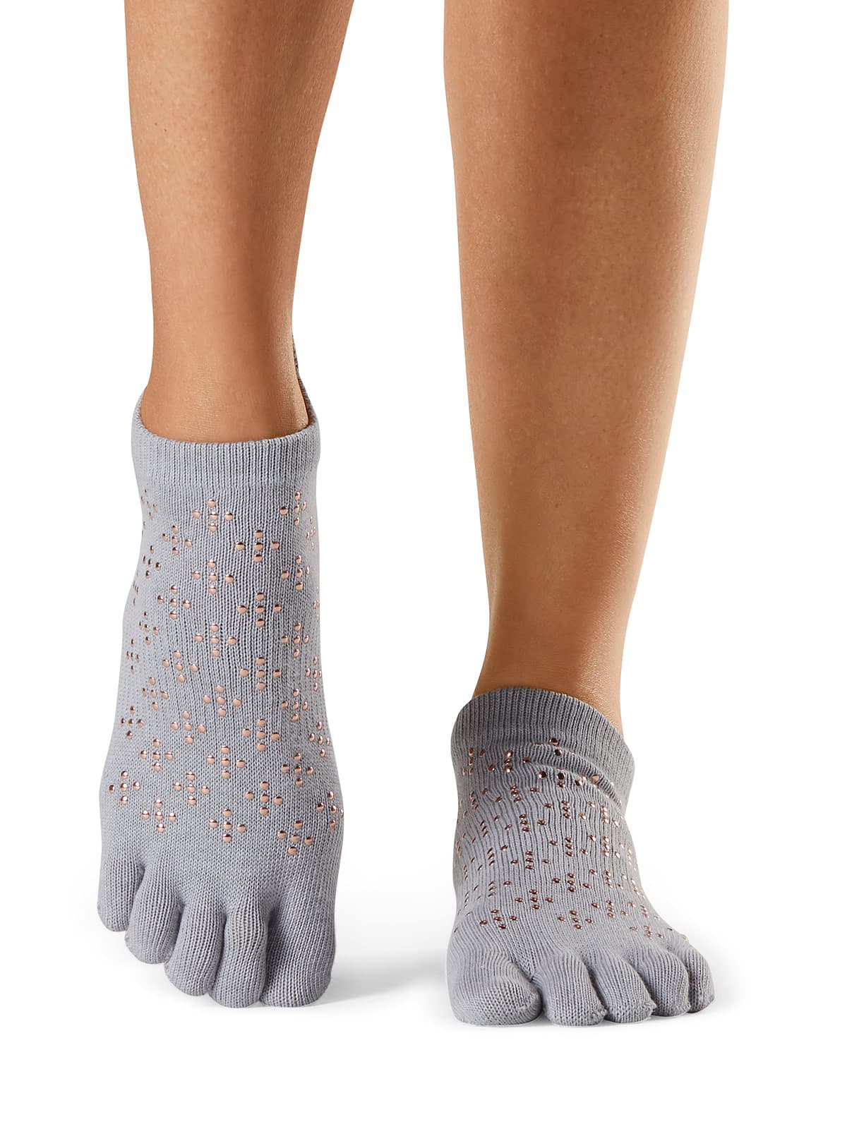 Toesox Full Toe Low Rise Grip Socks Flurries Çorap S01825FRR 1