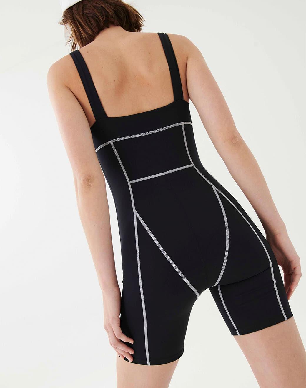 P.E Nation Blast Unitard in Black Spor Tulum