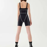 P.E Nation Blast Unitard in Black Spor Tulum