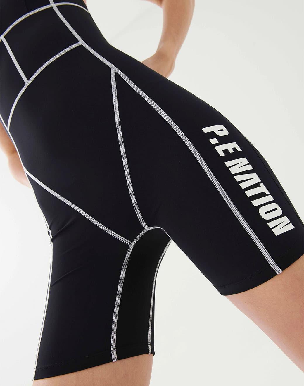 P.E Nation Blast Unitard in Black Spor Tulum