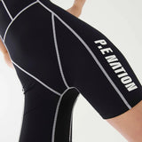 P.E Nation Blast Unitard in Black Spor Tulum