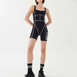 P.E Nation Blast Unitard in Black Spor Tulum