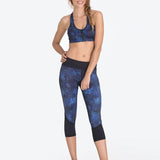 Vie Active Chelsea Blue Feather Kapri Spor Tayt