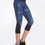 Vie Active Chelsea Blue Feather Kapri Spor Tayt