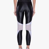Koral Emblem Mid Rise Crop Black Spor Tayt