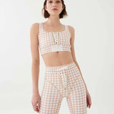 P.E Nation Extra Time Sports Bra in Print Spor Sütyeni