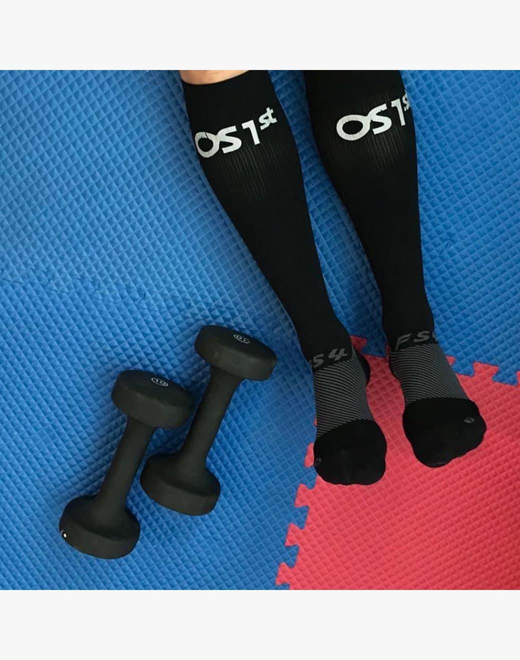 OS1st FS4+ Compression Destek Çorap - Siyah