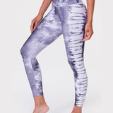 Onzie Graphic High Rise Midi Light Gray Tie Dye Tayt