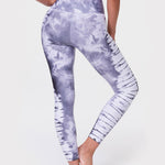 Onzie Graphic High Rise Midi Light Gray Tie Dye Tayt