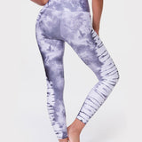Onzie Graphic High Rise Midi Light Gray Tie Dye Tayt