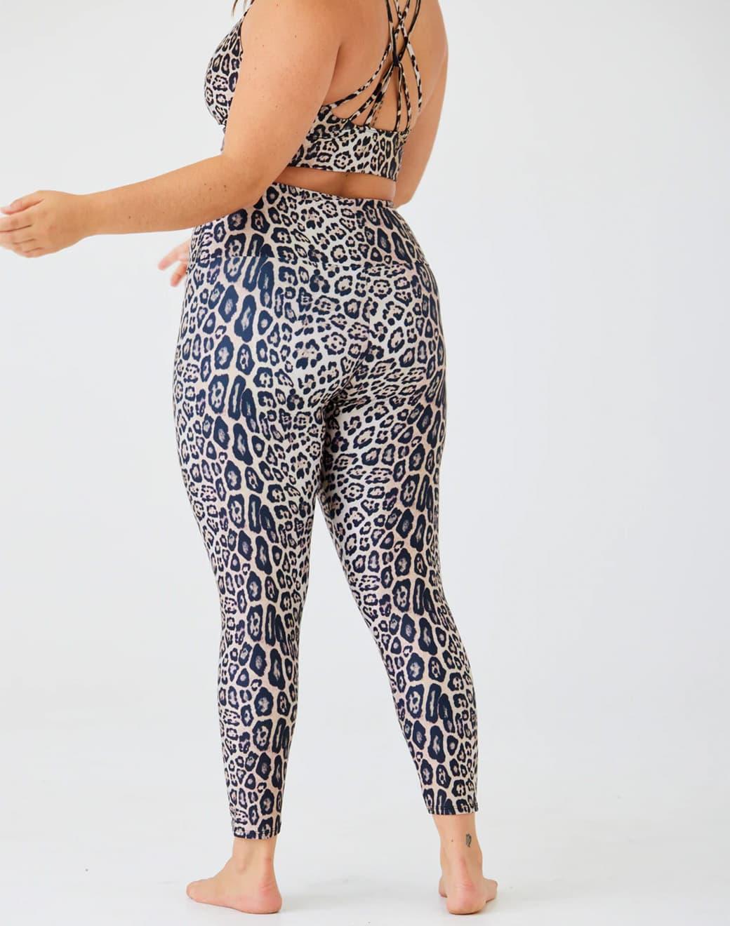 Onzie High Rise Legging Leopard Spor Tayt