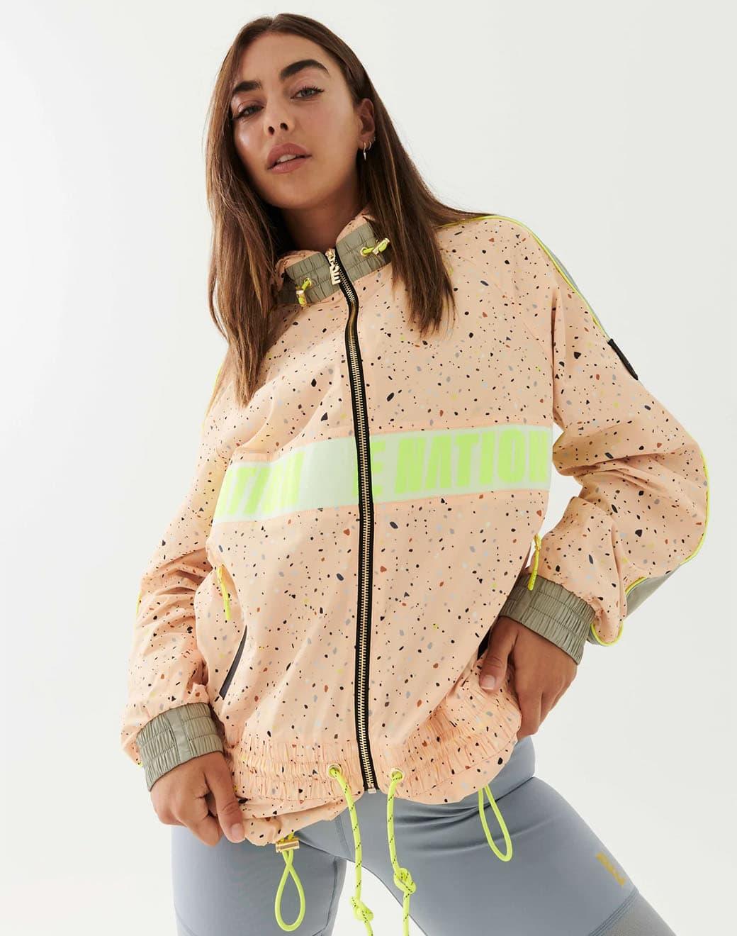P.E Nation Man Down Jacket in Rock Print Spor Ceket