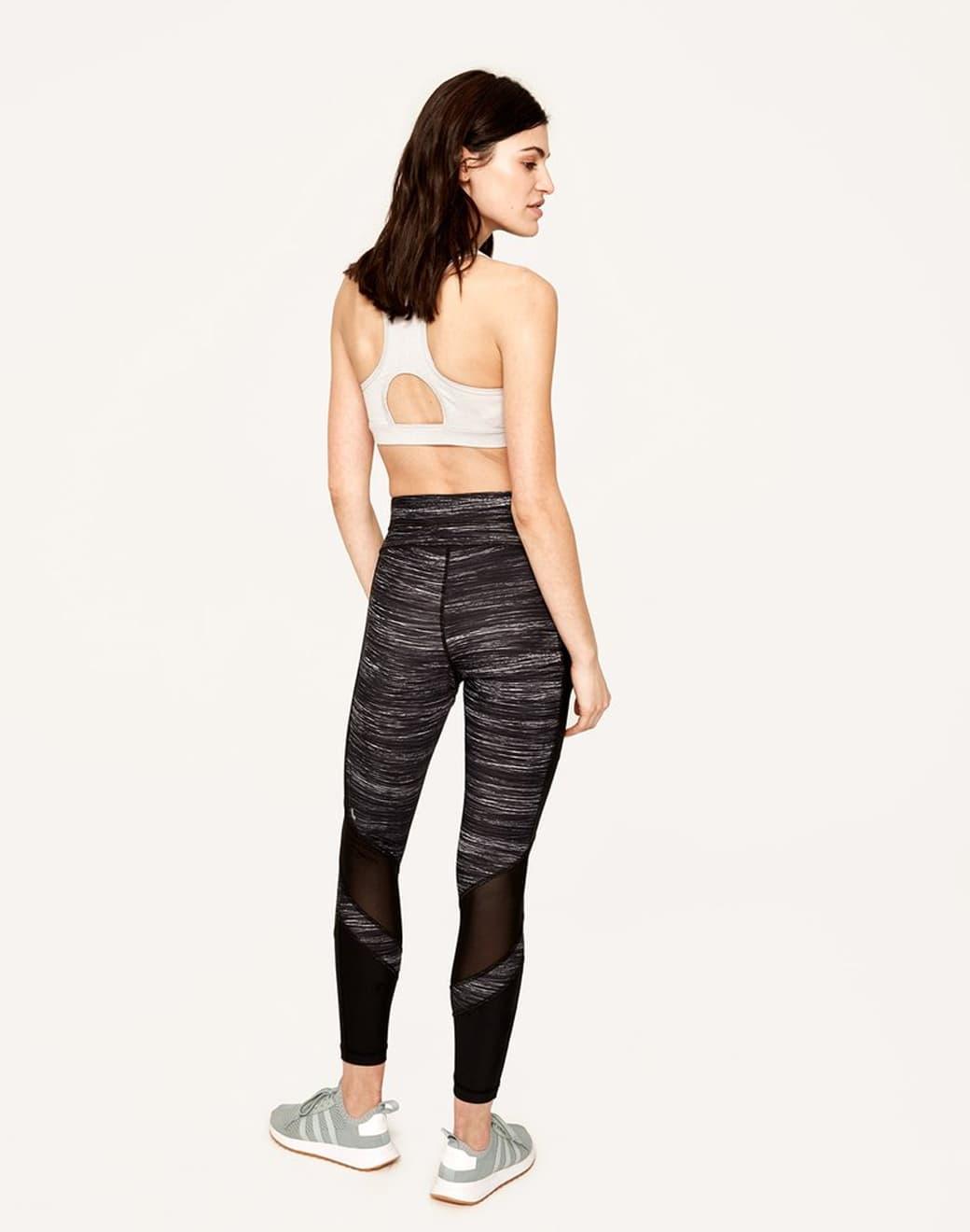 Lole Mid Rise Burst Ankle Leggings Black Riga Spor Tayt