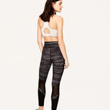 Lole Mid Rise Burst Ankle Leggings Black Riga Spor Tayt