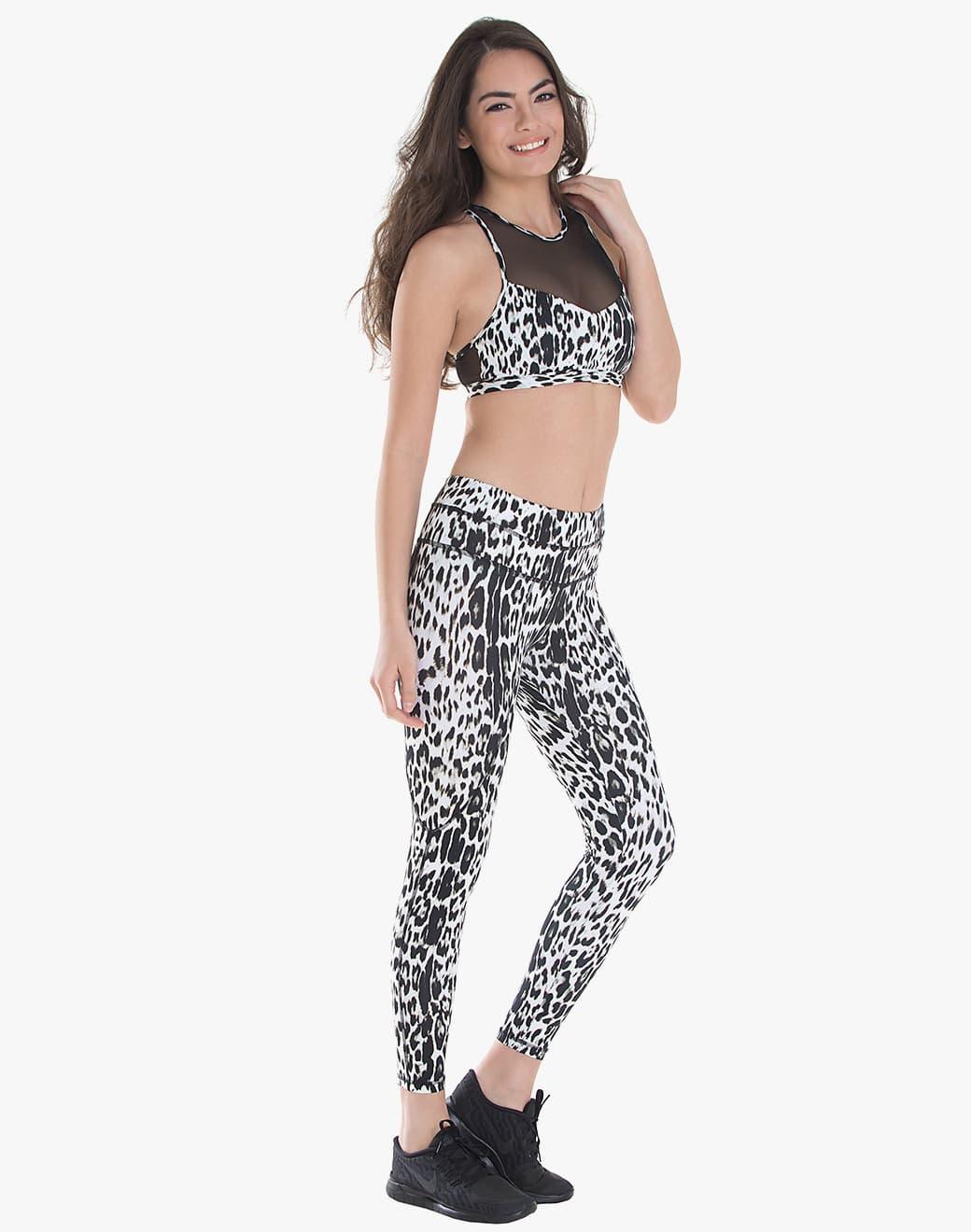 Varley Pacific Leopar Compression Spor Tayt