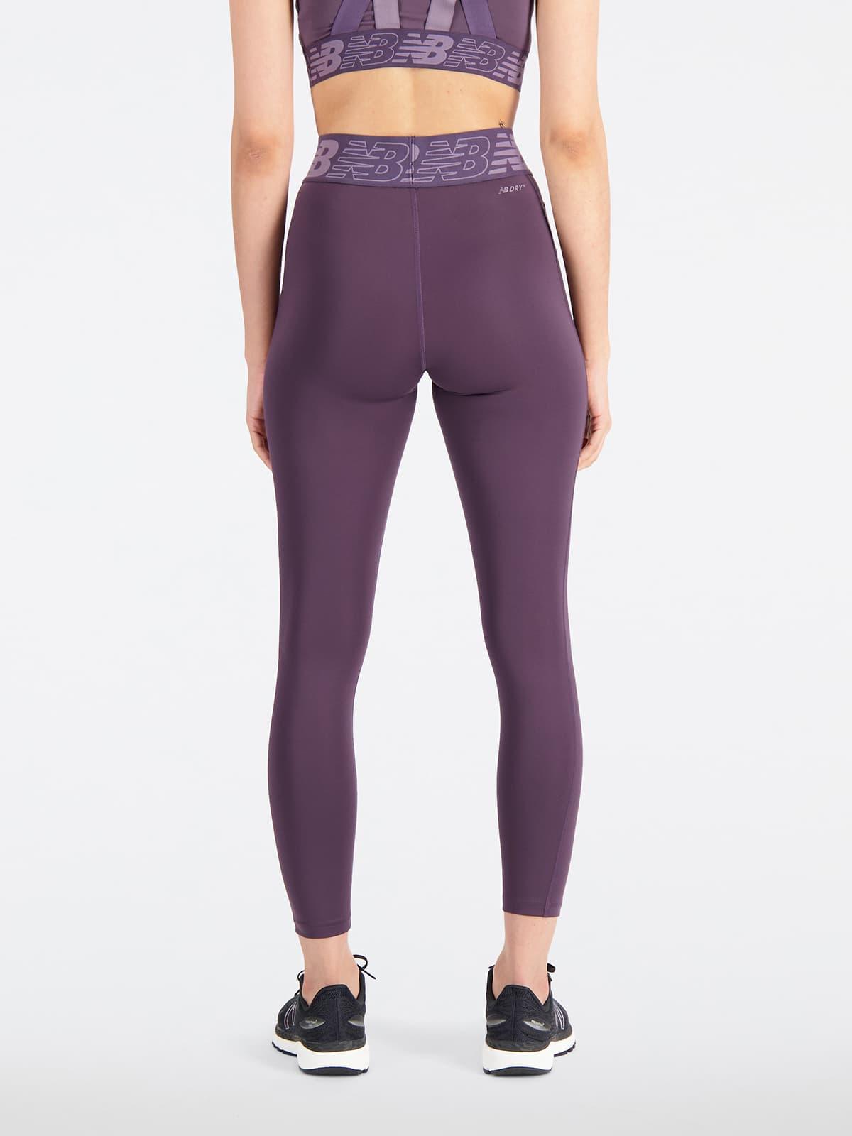 New Balance Relentless Crossover High Rise 7/8 Tight Spor Tayt - Burgundy