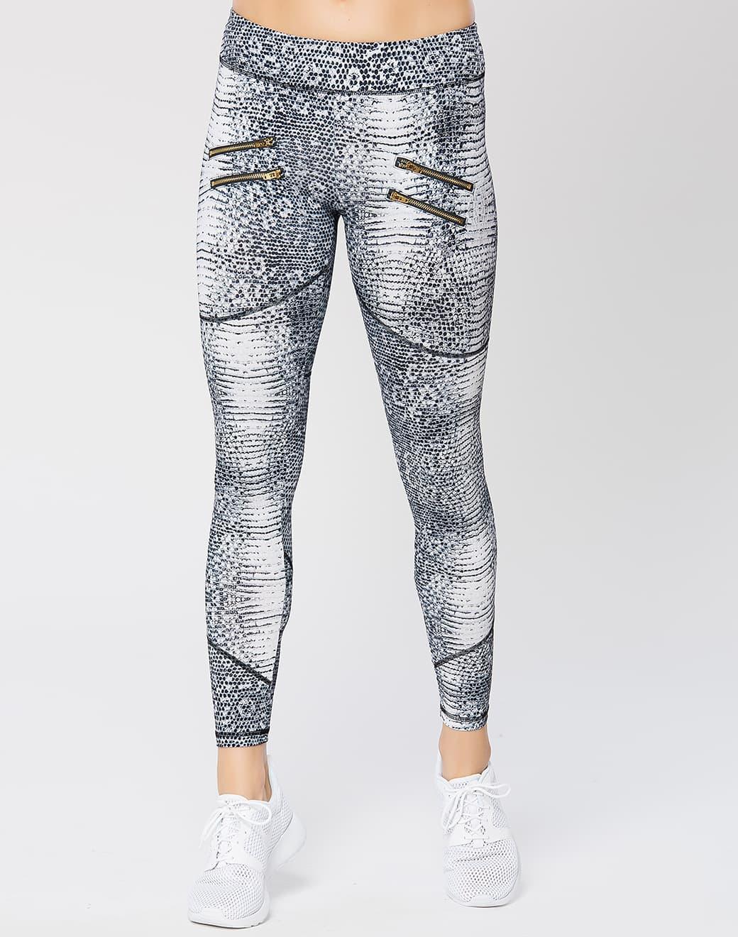 Varley Sofia Compression Silver Croc Spor Tayt