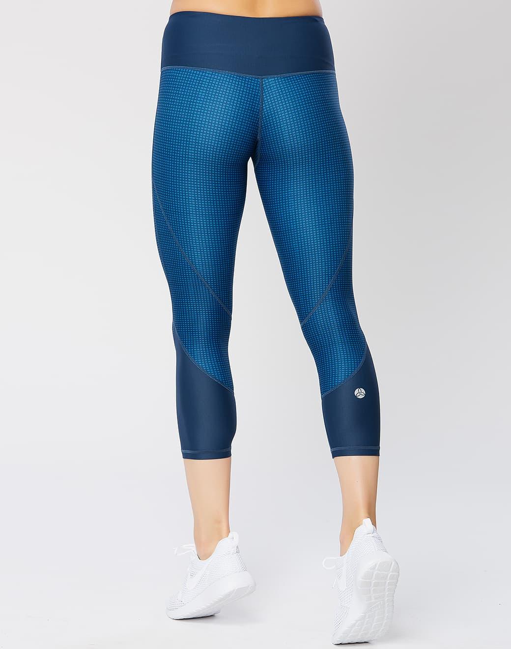Vie Active Taryn Crop Navy Indigo Spor Tayt