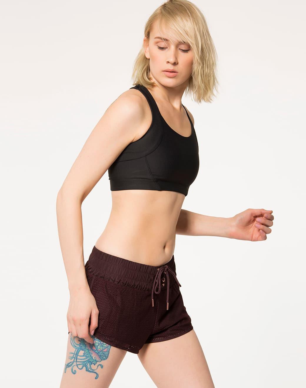Lurv Sportswear Untamed Mesh Raisin Spor Şort