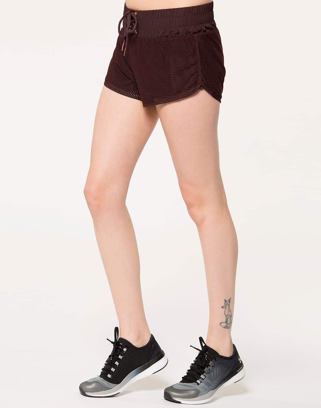 Lurv Sportswear Untamed Mesh Raisin Spor Şort