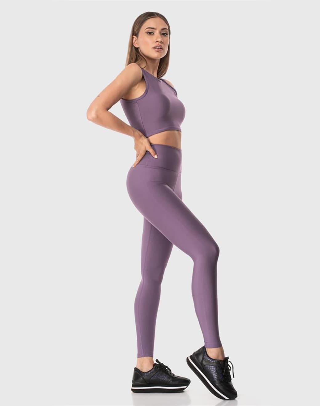 Superstacy Yüksek Bel Spor Tayt - Lila