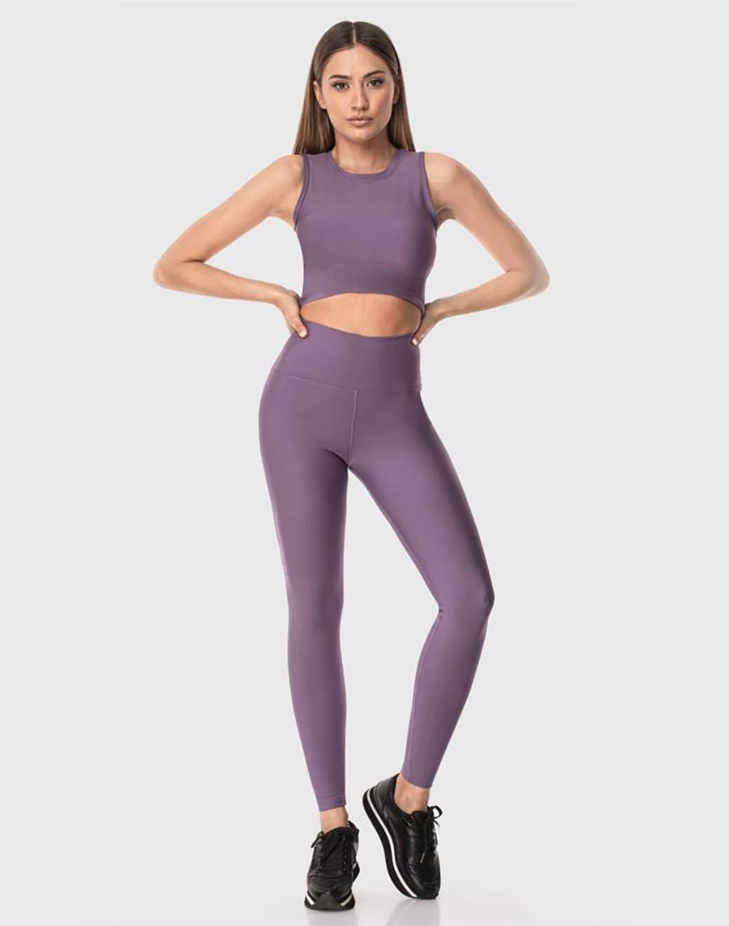 Superstacy Yüksek Bel Spor Tayt - Lila