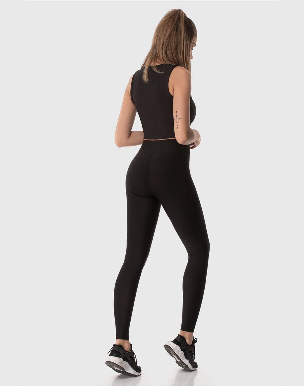 Superstacy Yüksek Bel Spor Tayt - Siyah