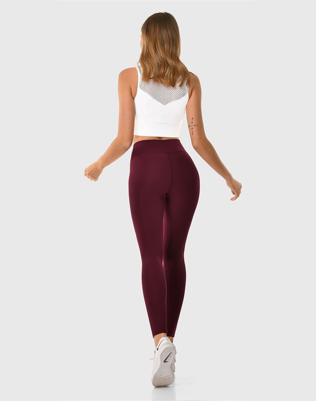 Superstacy Yüksek Bel Spor Tayt - Vişne