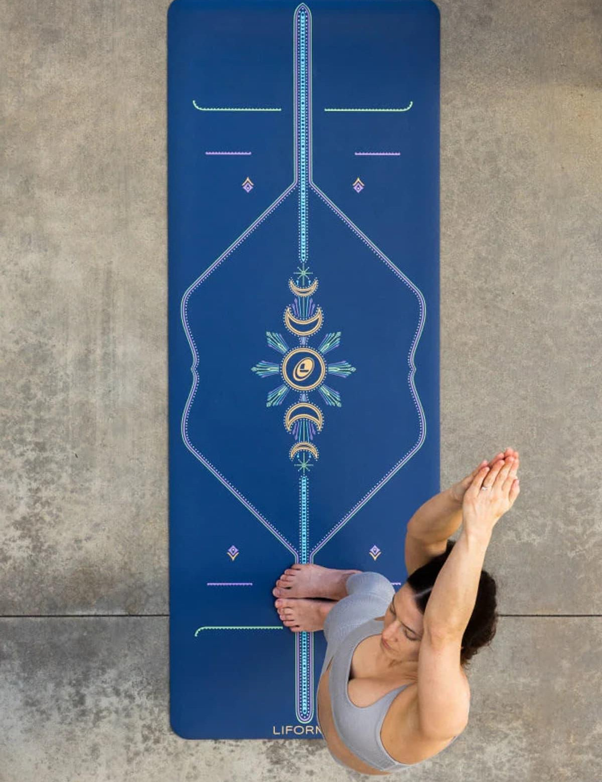 Liforme Liforme Cosmic Moon Dusk Blue 4.2mm Yoga Matı