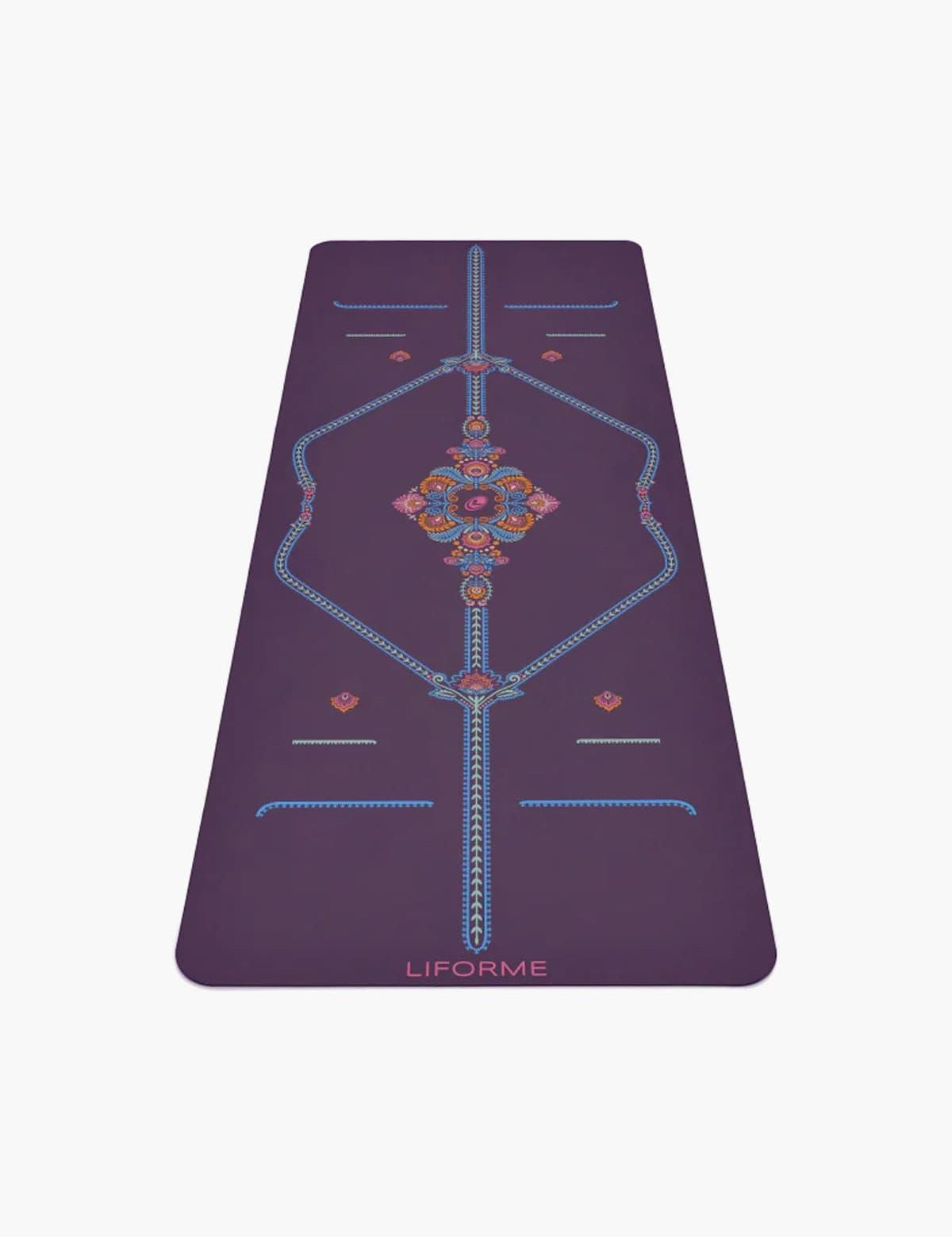 Liforme Liforme Mindful Garden Purple Floral 4.2mm Yoga Matı