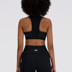 New Balance NB Sleek Medium Support Pocket Zip Front Bra Spor Sütyeni