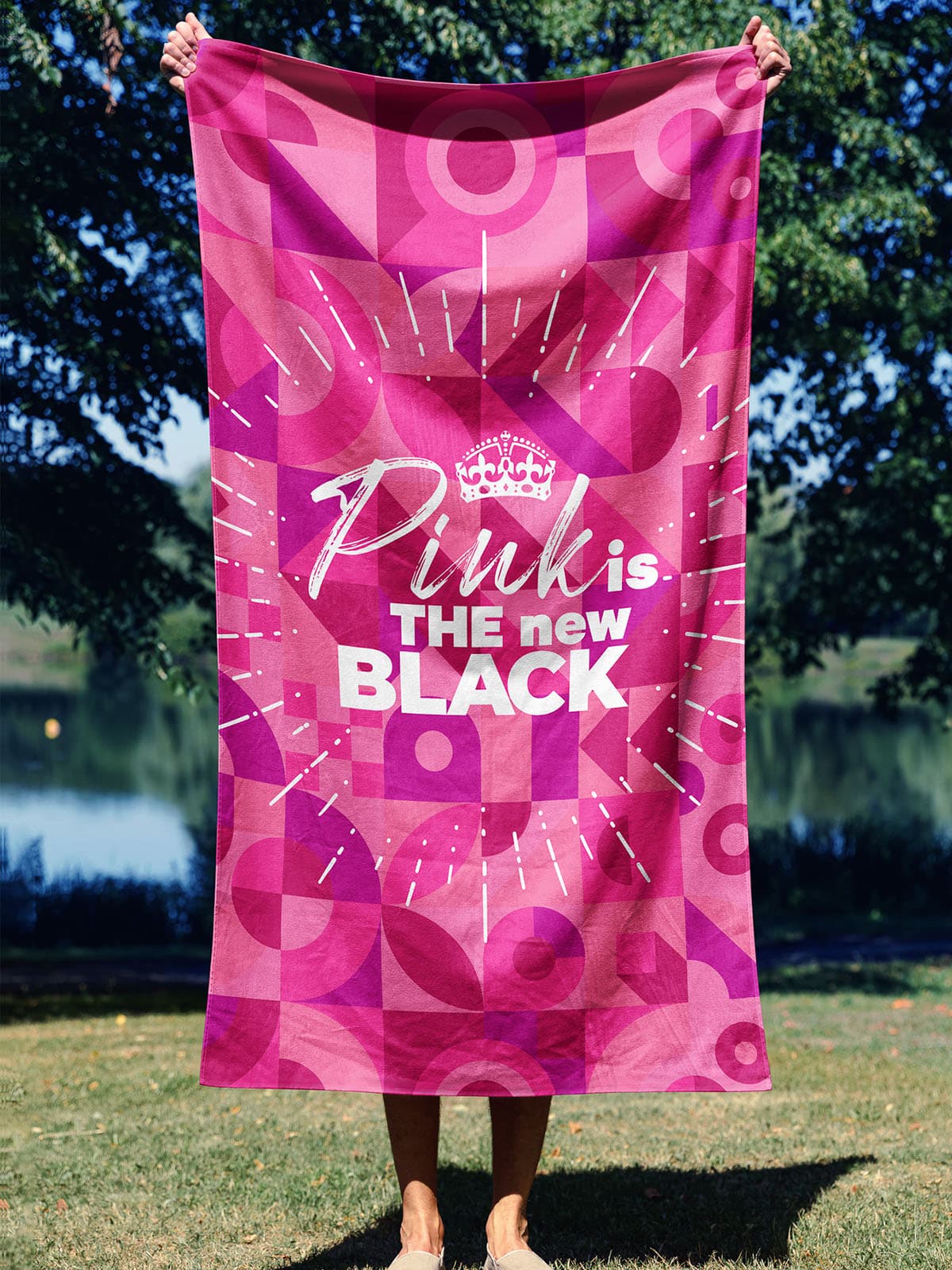 Microfiber Essential Towel Pink Is The New Black Havlu 75bt020 3