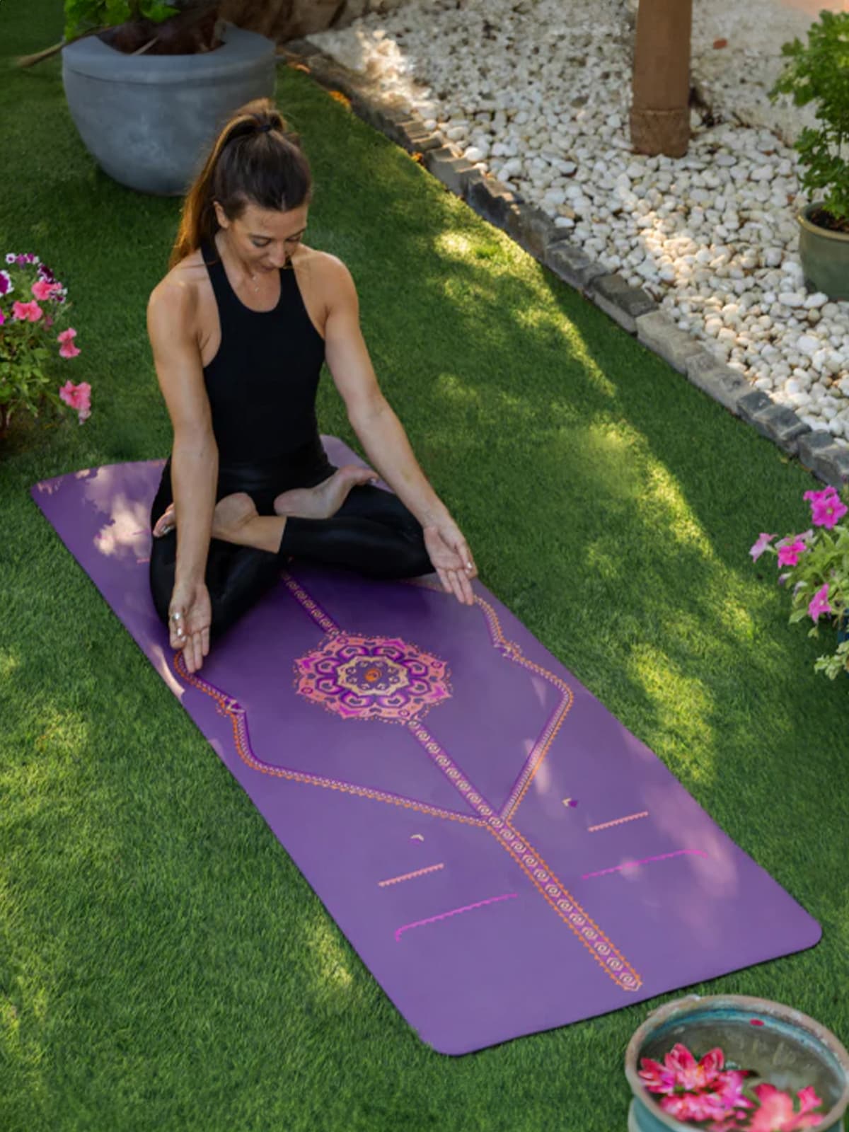 Liforme Blossoming Lotus Purple Earth 4.2mm Yoga Matı - 4