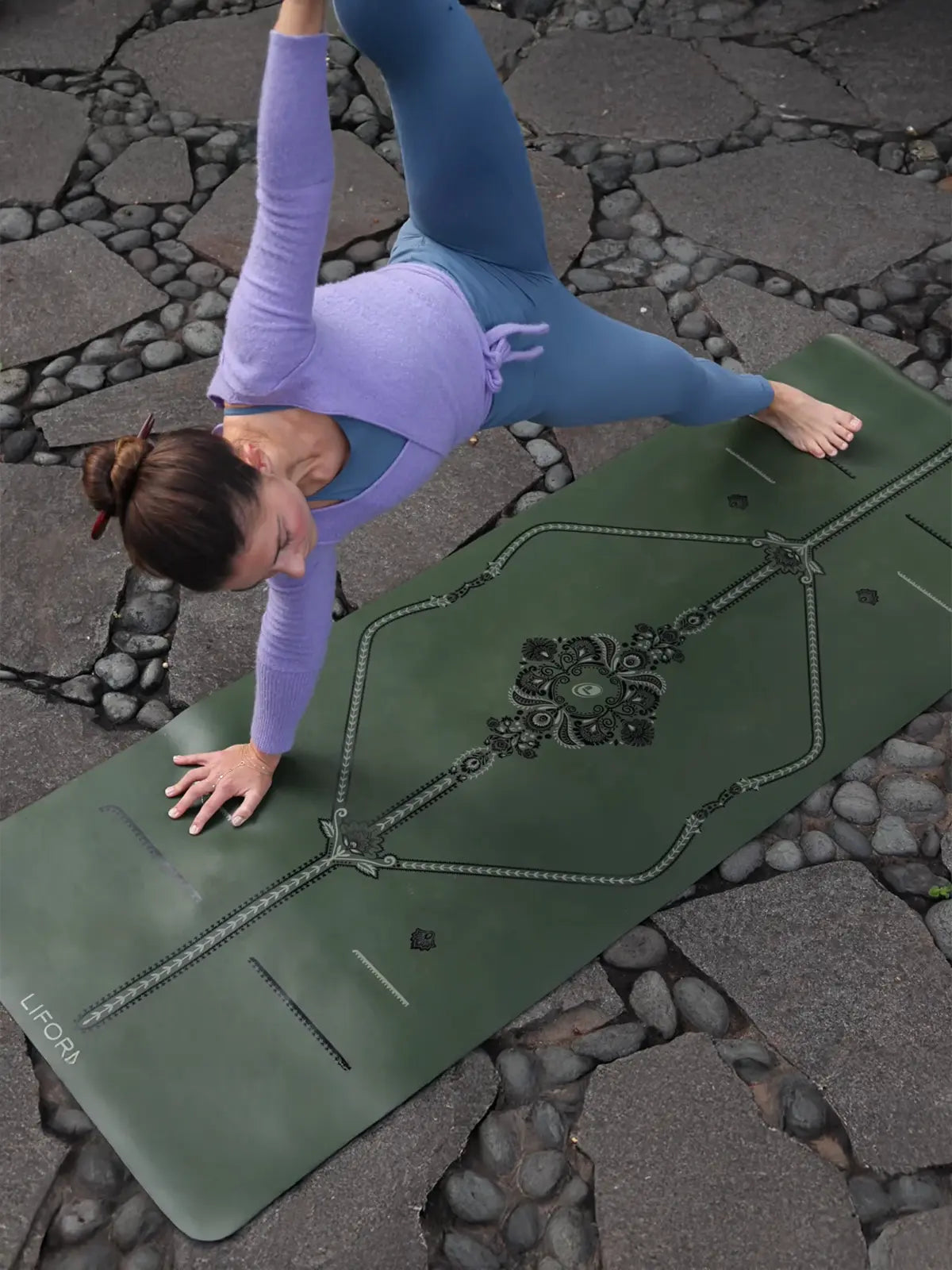 Liforme Liforme Mindful Garden Deep Forest 4.2mm Yoga Matı