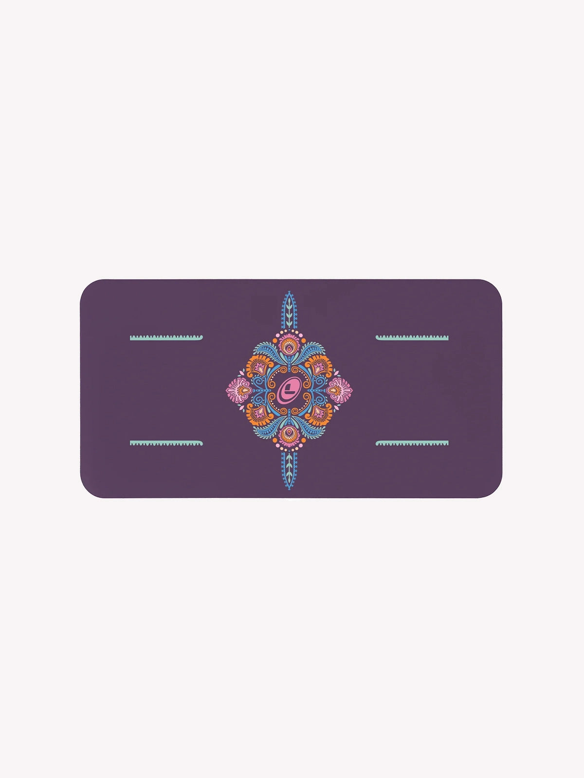 Liforme Liforme Mindful Garden Yoga Pad Purple Yoga Pedi