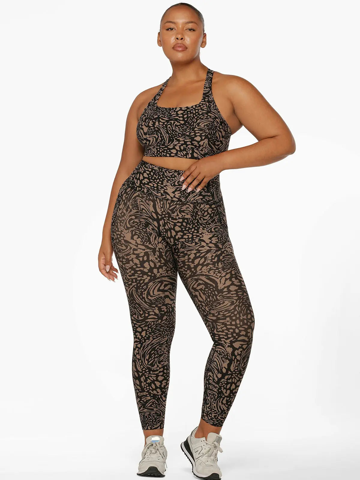 Lorna Jane Oasis Hi-Fold No Ride Pocket Ankle Biter Leggings Spor Tayt