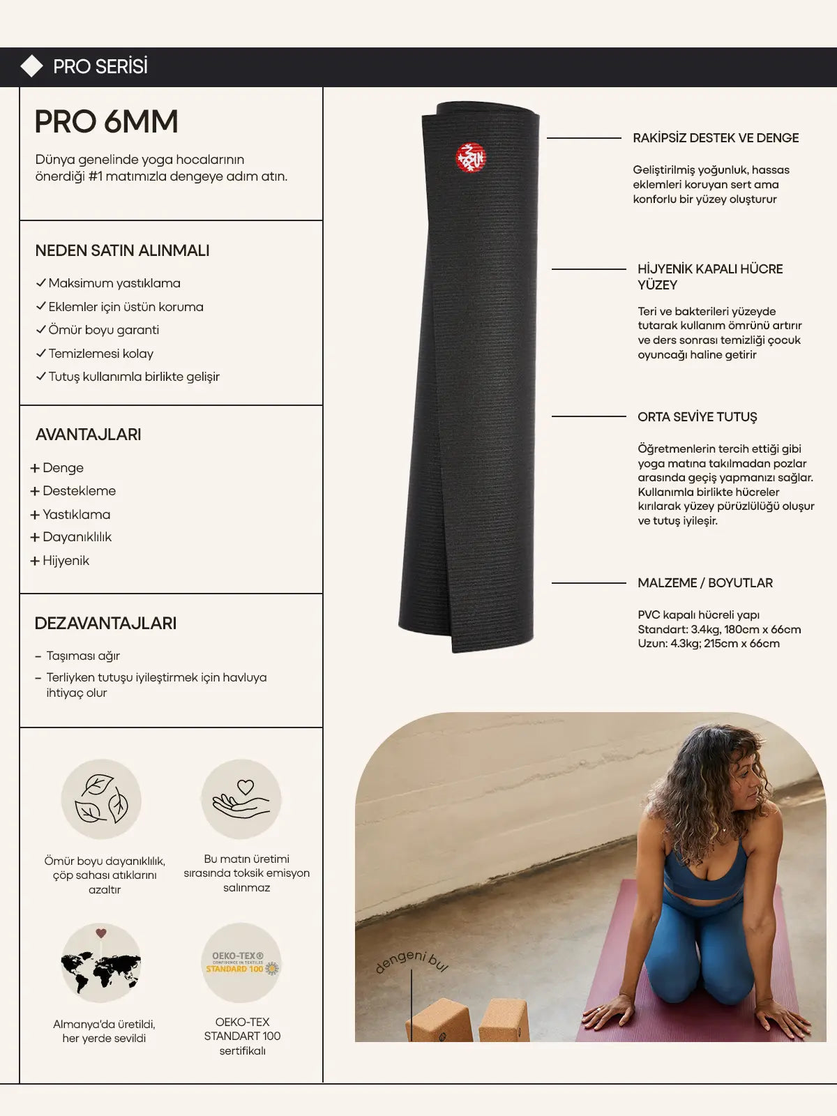Manduka PRO™ Mat Harvest 6mm Yoga Matı