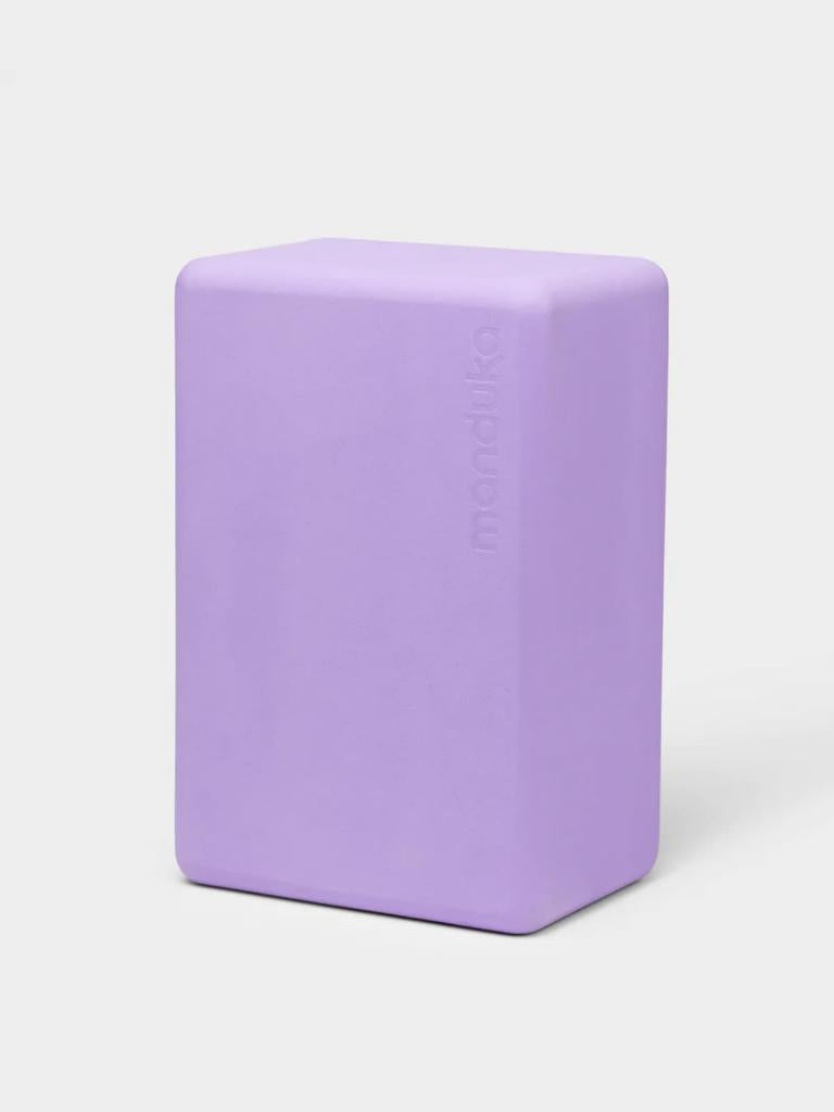 Recycled Foam Paisley Purple Yoga Blok Manduka