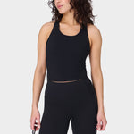 SWEATY BETTY Power Medium Impact Crop Gym Tank Spor Atlet