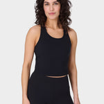 SWEATY BETTY Power Medium Impact Crop Gym Tank Spor Atlet