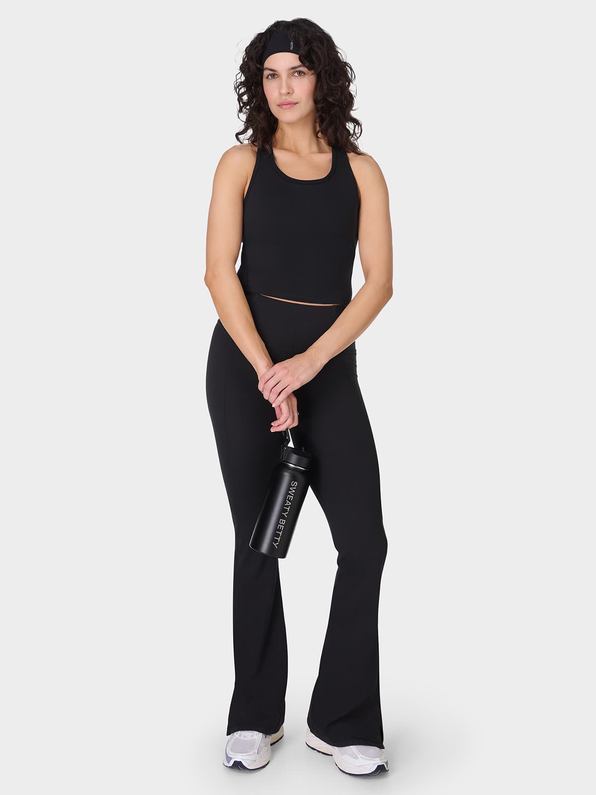 SWEATY BETTY Power Medium Impact Crop Gym Tank Spor Atlet