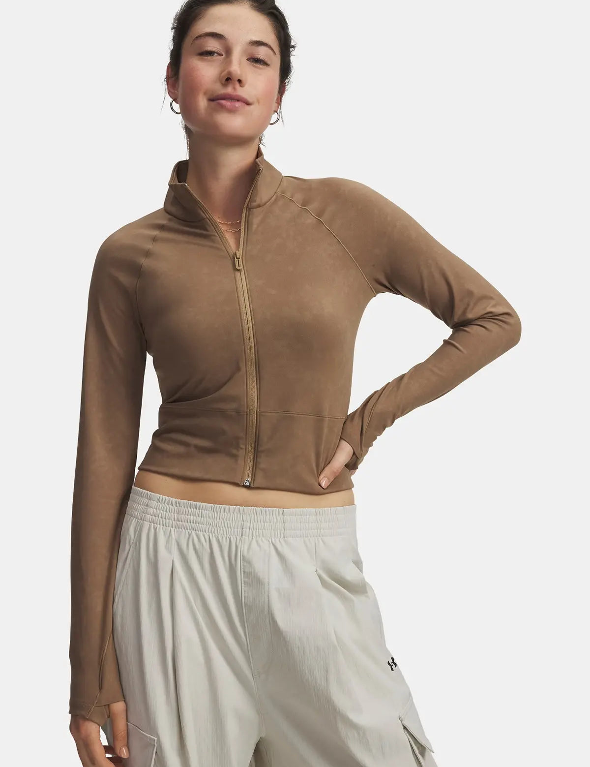 Under Armour UA Meridian Suede Effect Full Zip Ceket