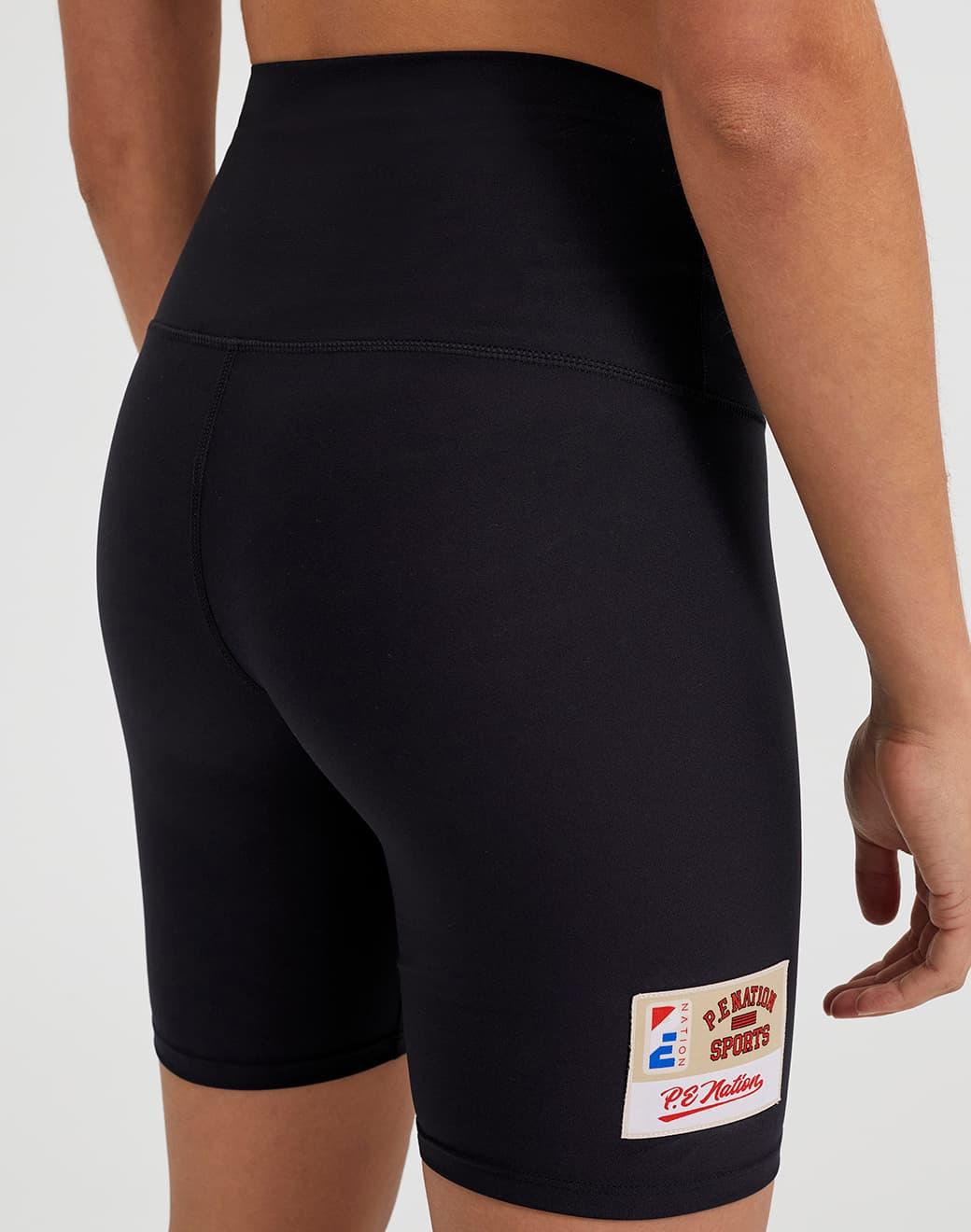 P.E Nation Armour Short in Black Bisiklet Taytı