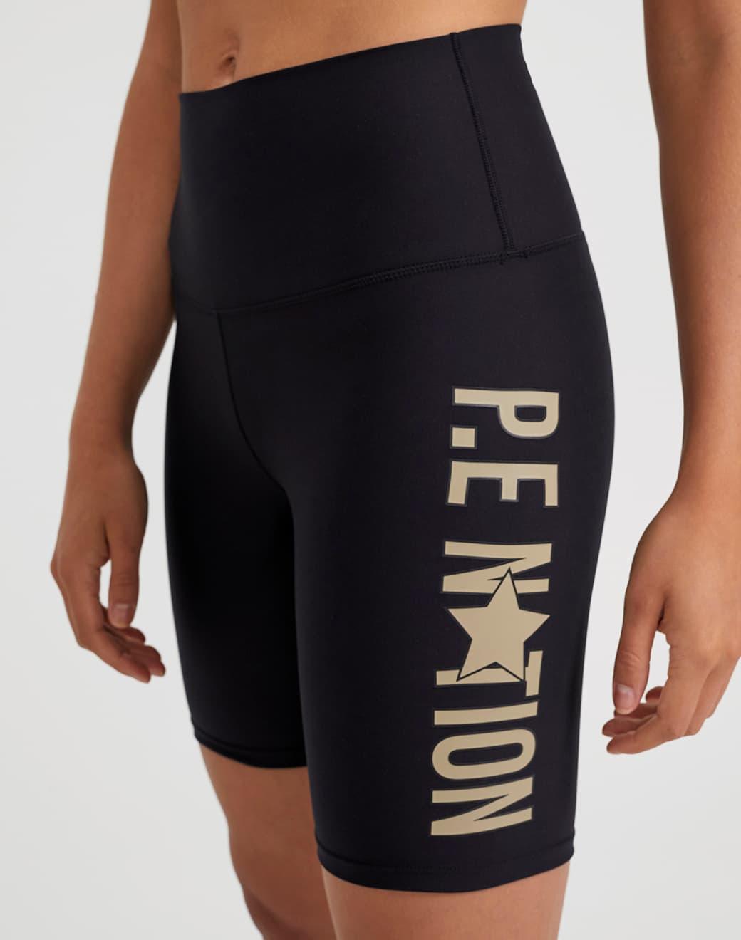P.E Nation Armour Short in Black Bisiklet Taytı