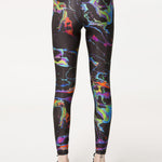 Terez Black Oil Spill Tall Band Performance Spor Tayt
