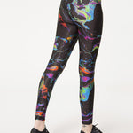 Terez Black Oil Spill Tall Band Performance Spor Tayt
